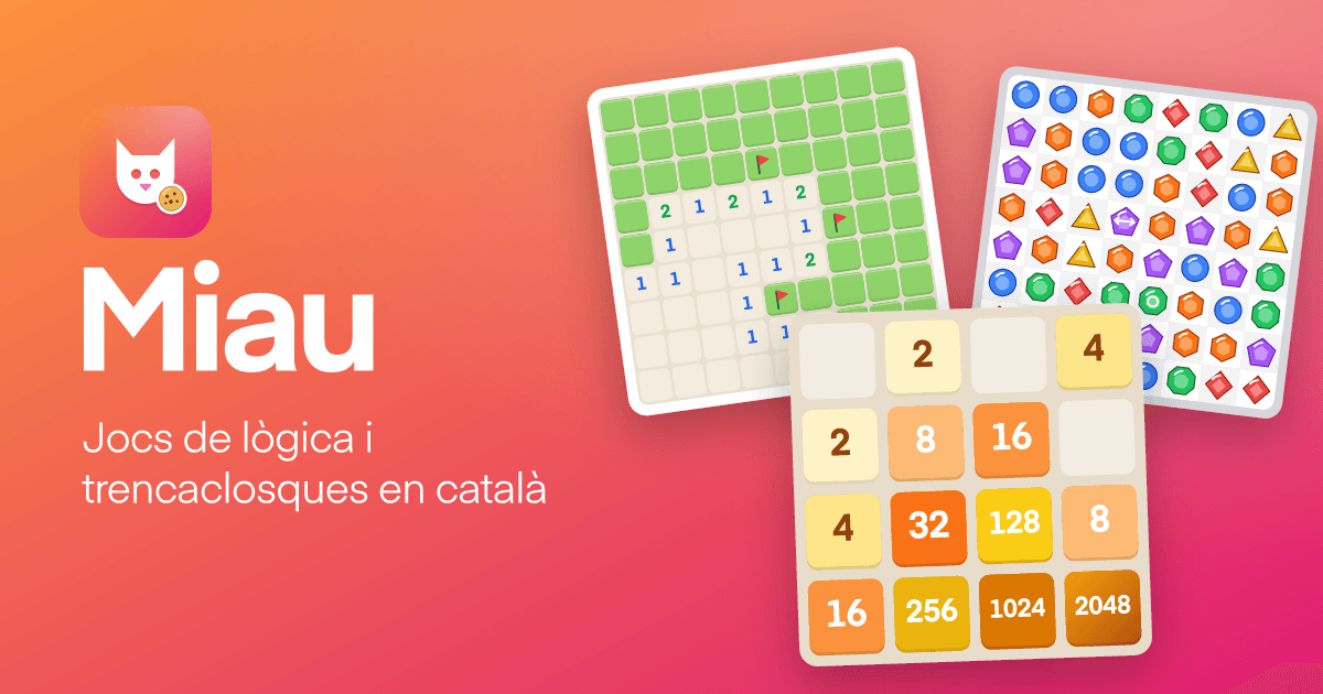 Miau · Jocs de lògica i trencaclosques gratis en català
